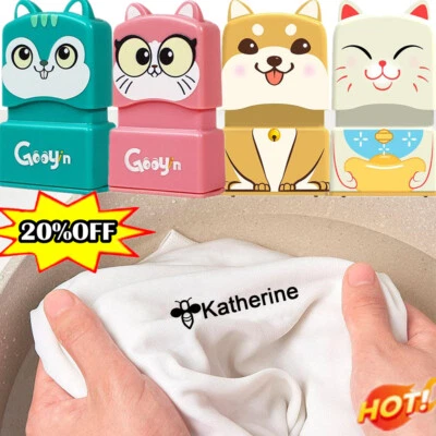 Personalisierter Name Stempel für Kinder Kinder, selbstfärbende Kleidung🔥DE🔥 - Bild 1 von 4