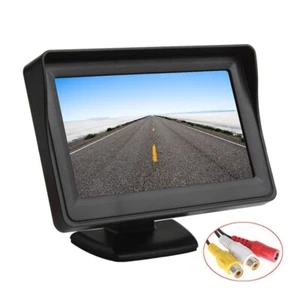 Monitor retrovisor para coche TFT LCD de 4,3 pulgadas con soporte y parasol - Picture 1 of 5