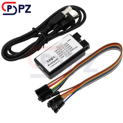 USB Logic Analyzer Device Set USB Cable 24MHz 8 Channel 24MHz For ARM FPGA M100 - Image 1 of 4