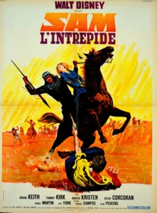 Brian Keith Tommy Kirk SAVAGE SAM Norman Tokar 1963 FRANZÖSISCHES POSTER 24x32 - Bild 1 von 1