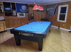 Diamond PRO AM Pool Table 9 Foot (Black)