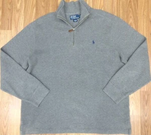 SUÉTER POLO RALPH LAUREN AJUSTE REGULAR 100% ALGODÓN GRIS Y AZUL MARINO Talla X-GRANDE, XL - Imagen 1 de 4