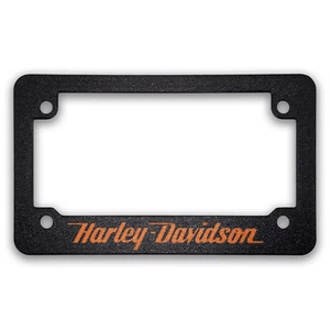 For Harley Davidson Motorcycle Script Textured License Plate Frame (ALL MODELS) - Picture 1 of 2