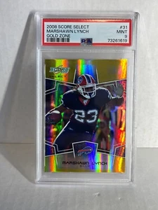 2008 Score Select Gold Zone #31 Marshawn Lynch  /50 PSA 9 MINT - Picture 1 of 2
