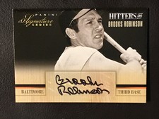 2012 panini signature Brooks Robinson Hitters Inc. 08/25 HOF Autographed
