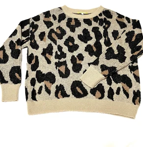 GIANNI BINI Trägerpullover Leopardenmuster weicher Mohair Pullover Medium einmal getragen - Bild 1 von 8