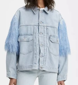 Chaqueta de Camionero Levi’s Made & Crafted Love Letter Atlas Lavado Ligero Talla M $498 - Imagen 1 de 8
