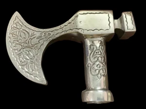 Massiver Messing viktorianischer Axtkopf Stockgriff - Kostüm & Sammlerstück Design - Bild 1 von 2