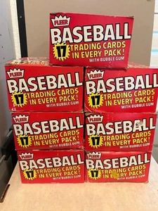 2 x 1981 Fleer Baseball Unopened Wax Boxes ~ Card Shop Closeout Inventory - Picture 1 of 6