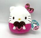 Peluche Squishmallows Sanrio Hello Kitty Valentines 2024 Hello Kitty 8" Neuf avec étiquettes