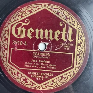 10" 78 RPM-Jack Kaufman-Sehnsucht/Tremaine Brothers-Oh How I Miss You Tonight - Bild 1 von 4