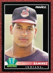 1992 PINNACLE #295 MANNY RAMIREZ ROOKIE RC NM ODER BESSER HOF INDIANS RED SOX - Bild 1 von 1