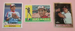 ANDRES GALARRAGA 2016 & 2017 ARCHIVES #191 &12 1998 TOPPS CHROME #295 EXPOS - Picture 1 of 1