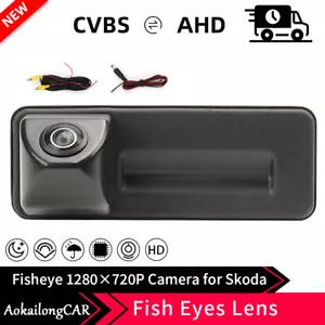 Waterproof Night Vision Wide Angle Trunk Switch Car Rearview Camera For Audi VW - Picture 1 of 9