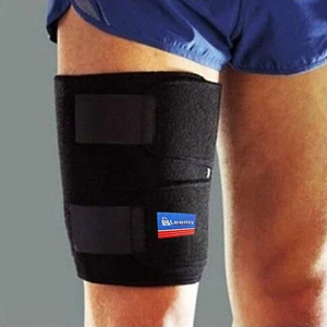 UNTERSTÜTZUNG Sport Zahnspange OBERSCHENKEL Kompressionsärmel Arthritis Läufer Kniebeugen Fitnessstudio Wrap - Bild 1 von 5