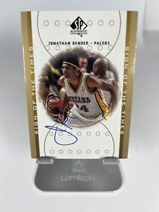 2001 Upper Deck Jonathan Bender auto SP Authentic #JB Indiana Pacers