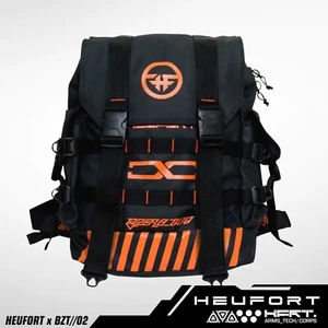 Bandolera negra naranja mochila futurista con cremallera completa BZXH-01 - Imagen 1 de 3