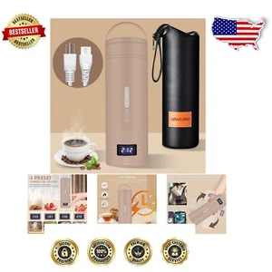 Mini Portable Electric Kettle - Fast Boil, Auto Shut-Off, Stainless Steel, 450ml - Picture 1 of 8