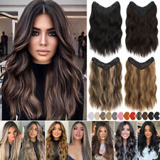 U-Shaped/V-Shaped Hair Extension with 5 Clips Synthetic Hairpieces for Women US