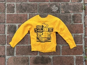 Seltene 1960er Peanuts Snoopy Mayo Fichte Kinder Rundhalsausschnitt Größe X Small 2 4 - Bild 1 von 10