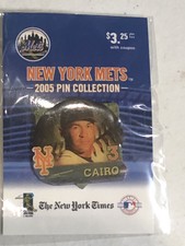 New York Mets Miguel Cairo Pin from NY TIMES 2005 Pin Collection New!