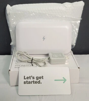 PhoneSoap 3 UV desinfetante para celular e caixa carregador universal de celular, branco - Imagem 1 de 4