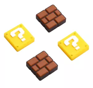 Empuñaduras para pulgar Switch - Bloque de ladrillo/marco de preguntas Mario - Imagen 1 de 7