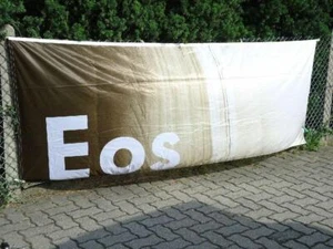 + VOLKSWAGEN VW Eos Bandera / Flag, El ORIGINAL !! Nuevo Marrón - Imagen 1 de 2