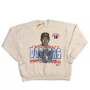 Vtg Los Angeles Dodgers Baseball Hideo Nomo #16 Nutmeg Pullover Size Large NWT - Picture 1 of 7