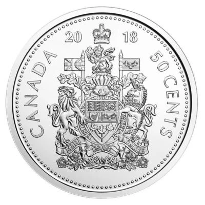 Canada 2018 Canadian 50 Cent Half Dollar Coin Uncirculated - Image 1 of 2
