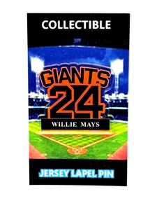 San Francisco Giants Willie Mays lapel pin-Classic Say Hey Collectable - Picture 1 of 1