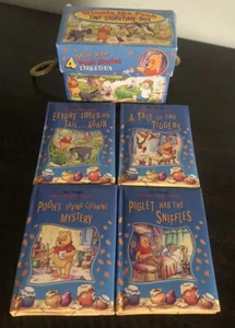 Disney Winnie pooh’s mini Tiny Story Time Box books set 1999 vintage - Foto 1 di 8