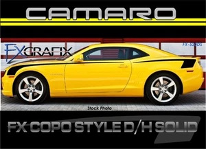 2010 Chevrolet Camaro Dual Solid Hockey COPO Style Body Stripes Dealer Quality - Photo 1/3