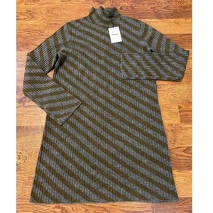 Theory Women's Diagonal Striped Aurora Mini Dress Size Medium NWT - Picture 1 of 9