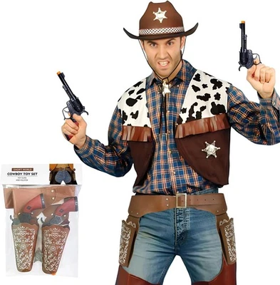Cowboy Toys Gun and Western Holster Set for Adults, Toy Revolver and... - Image 1 of 4