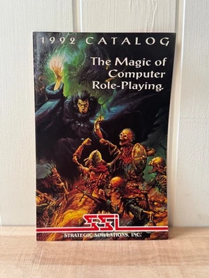 Vintage 1992 STRATEGIC SIMULATIONS (SSI) Computer Game Catalogue D&D Dungeons  - Image 1 of 4