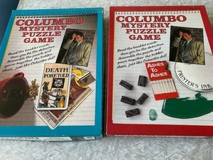 2 Vintage 1989 Columbo Mystery Puzzles Both Never Done 1 Still Sealed - Picture 1 of 2