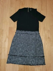 Ted Baker Klaudid Damen Mixed Media Tweed Boucle Etuikleid Größe 2 (US 6) - Bild 1 von 11