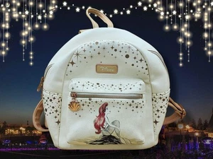 Loungefly Disney The Little Mermaid Floral Mini Backpack BoxLunch Exclusive - Picture 1 of 8