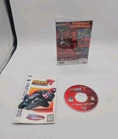 Manx TT SuperBike (Sega Saturn, 1997) COMPLETE CIB Reg Card Poster Tested MINTY