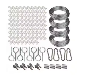 Kit completo di luci per patio esterno filo cavo ProDec 200 piedi - Foto 1 di 1