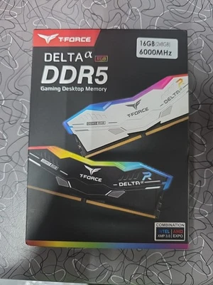 T-Force Delta RGB DDR5 16GB Kit (2x8GB) 6000MHz - Black - Image 1 of 4