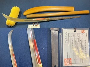 Japanese Spear Naginata  35.6cm Minamoto Kuniyoshi 備前守源国義 Edo era 1600s - Bild 1 von 13