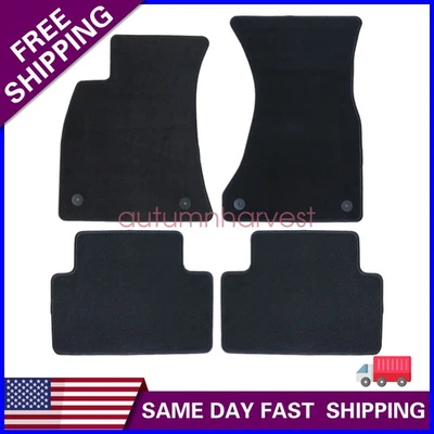 2017 2018 2019 2020 2021 2022 2023 2024 For Audi A4 S4 Floor Mats Carpet Velour - Image 1 of 4