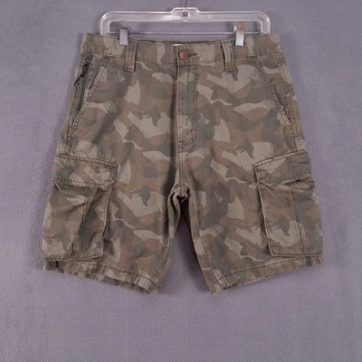 Pantalones Cortos Signature Levis Para Hombre 32 Bolsillos de Carga Camuflaje Verde Exterior Grunge Foto 1 de 4