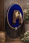 Vintage Taxidermy Plushie TY Baboon Bum Fringe Velvet Unique Oddity Gift Idea