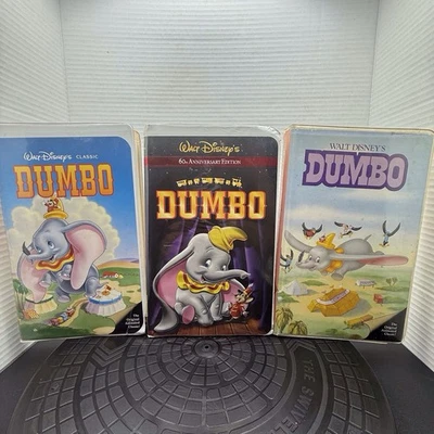 Rare inserts Dumbo Disney Black Diamond Classic VHS tapes & 60th anniversary  - Image 1 of 4