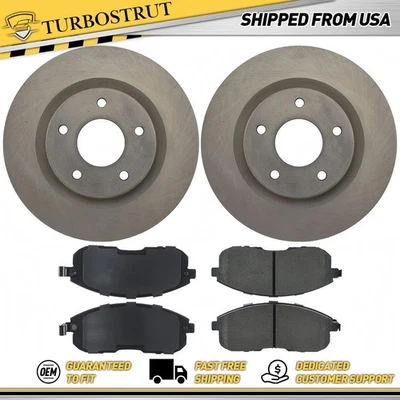 Kit de pastillas de freno rotores de freno delanteros originales para Nissan Altima 2007-2013 2,5 L Foto 1 de 2