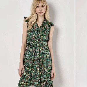 Apricot Ditsy Floral Ruffle Mini Dress Size 14 BNWTS - Picture 1 of 4