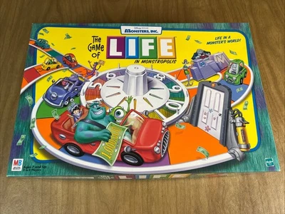 Disney Pixar The Game Of Life Monsters Inc. In Monstropolis Board Game New - Image 1 of 4
